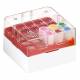 BioBox Storage Box with Transparent Lid for 1.0mL and 2.0mL CryoClear Vials - 25-Place (5x5 Format)