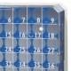 BioBox Storage Box with Transparent Lid for 1.0mL and 2.0mL CryoClear Vials - 81-Place (9x9 Format)