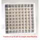 Cardboard Freezer Storage Box for 50mL Centrifuge Tubes - 16-Place (4x4 Format) - White