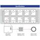 Quick-Read Precision Cell Urinalysis Slide with Counting Circles - 10 Chambers