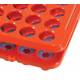 50-Place Low Profile Rack with Grippers for up to 17mm Tubes - Polyoxemethylene