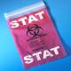 STAT Specimen Transport Bags 6" x 9" - Red