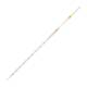 Globe Scientific 8500001A Globe Glass™ Class A Reusable Serological Pipette with 0.01 Graduation - 1 mL, Yellow Band