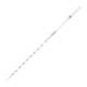 Globe Scientific 8510001 Globe Glass™ Class B Reusable Serological Pipette with 0.1 Graduation - 1 mL, Red Band