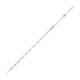 Globe Scientific 8510001A Globe Glass™ Class B Reusable Serological Pipette with 0.01 Graduation - 1 mL, Yellow Band