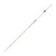 Globe Scientific 8510005 Globe Glass™ Class B Reusable Serological Pipette with 0.1 Graduation - 5 mL, Blue Band