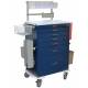 Classic Line Anesthesia Workstation Tall Six Drawer - Deluxe Package with Key Lock