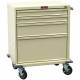 Harloff V24-4K V-Series Treatment and Procedure Cart Four Drawer with Key Lock