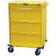 Harloff V-Series Tall Infection Control/Isolation Cart Four Drawer