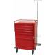 Harloff V-Series Emergency Cart Six Drawer with Breakaway Lock & Accessory Package