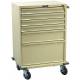 Harloff V-Series Treatment and Procedure Cart - Tall Six Drawer