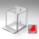 Poltex HANDSANLFIX-T Hand Sanitizer Holder with Fixed Drip Tray - Large, High Bond Tape Mount