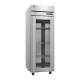 Hoshizaki HC1A-FGE-FGE Steelheart® Series Single-Section Pass-Thru Heated Cabinet with 3 Wire Shelves, Glass Door, 23.82 Cubic Feet - Left Angle View