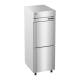 Hoshizaki HC1A-HS-HS Steelheart® Series Single-Section Pass-Thru Heated Cabinet with 3 Wire Shelves, Stainless Steel Half Doors, 23.68 Cubic Feet - Top Left Angle View