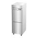 Hoshizaki HC1A-HS-HS Steelheart® Series Single-Section Pass-Thru Heated Cabinet with 3 Wire Shelves, Stainless Steel Half Doors, 23.68 Cubic Feet - Top Right Angle View
