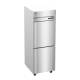 Hoshizaki HC1A-HS Steelheart® Series Single-Section Heated Cabinet with 3 Wire Shelves, Stainless Steel Half Doors, 22.62 Cubic Feet - Top Left Angle View