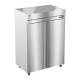Hoshizaki HC2A-FS-FS Steelheart® Series Two-Section Pass-Thru Heated Cabinet with 6 Wire Shelves, Stainless Steel Doors, 52.40 Cubic Feet - Top Left Angle View