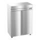Hoshizaki HC2A-FS Steelheart® Series Two-Section Heated Cabinet with 6 Wire Shelves, Stainless Steel Doors, 49.70 Cubic Feet - Top Left Angle View