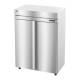 Hoshizaki HC2A-FS Steelheart® Series Two-Section Heated Cabinet with 6 Wire Shelves, Stainless Steel Doors, 49.70 Cubic Feet - Top Right Angle View