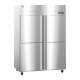 Hoshizaki HC2A-HS-HS Steelheart® Series Two-Section Pass-Thru Heated Cabinet with 6 Wire Shelves, Stainless Steel Half Doors, 52.10 Cubic Feet - Left Angle View