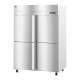 Hoshizaki HC2A-HS-HS Steelheart® Series Two-Section Pass-Thru Heated Cabinet with 6 Wire Shelves, Stainless Steel Half Doors, 52.10 Cubic Feet - Right Angle View