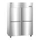 Hoshizaki HC2A-HS Steelheart® Series Two-Section Heated Cabinet with 6 Wire Shelves, Stainless Steel Half Doors, 49.50 Cubic Feet - Left Angle View