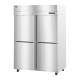 Hoshizaki HC2A-HS Steelheart® Series Two-Section Heated Cabinet with 6 Wire Shelves, Stainless Steel Half Doors, 49.50 Cubic Feet - Right Angle View