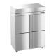 Hoshizaki HC2A-HS Steelheart® Series Two-Section Heated Cabinet with 6 Wire Shelves, Stainless Steel Half Doors, 49.50 Cubic Feet - Top Left Angle View