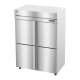 Hoshizaki HC2A-HS Steelheart® Series Two-Section Heated Cabinet with 6 Wire Shelves, Stainless Steel Half Doors, 49.50 Cubic Feet - Top Right Angle View