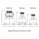 NEST Scientific High Efficient Erlenmeyer Flask, PC, Baffled Bottom Series - Technical Drawing (Dimensions in Millimeter)