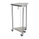 MidCentral Medical 16-Gauge Stainless Steel Triangular Hamper with Lid