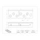 Poltex HOODPIPS61 Pipette and Pipette Controller Bracket, 6 Position - Dimensions