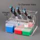 Poltex HOUSAC Pipette Stand with Pen and Tip Storage Bin, Acrylic - Labels (Pipettes, Tip Boxes, and Other Supplies are Not Included)