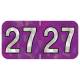 Arden Label HPYM-27-T4 PMA Holographic Purple 2027 Year Labels - Size 3/4" H x 1 1/2" W