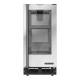 Hoshizaki HR15A-G HR Series Single-Section Undercounter Refrigerator with 2 Stainless Steel Shelves, Glass Door, 2.54 Cubic Feet - Front View
