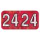 Arden Label HRYM-24-T4 PMA Holographic Match - Size 3/4" H x 1 1/2" W, Red