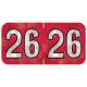 Arden Label HRYM-26-T4 PMA Holographic Red 2026 Year Labels - Size 3/4" H x 1 1/2" W