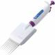 Pearl Adjustable Volume Pipette Eight Channel Purple