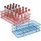 Heathrow Scientific Coated Wire Rack Fits 13-16mm Tubes: 72-Well, 6x12 Array, Blue Rack #HS23072 and 108-Well, 9x12 Array, Rad Rack #HS23108