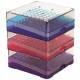 Arctic Square Polycarbonate (PC) Cryostorage 9 x 9 Array Boxes - Assorted Base Colors