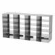 HS2862HB Horizontal Stainless Steel Freezer Rack For 2" Height Cryostorage Box - 20 Shelves (5 x 4)