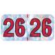 Arden Label HSYM-26-T4 PMA Holographic Silver 2026 Year Labels - Size 3/4" H x 1 1/2" W