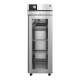 Hoshizaki HXF1A-FGE Healthcare Series Single-Section Freezer with 4 Wire Shelves, Glass Door, 23.10 Cubic Feet - Front View