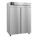 Hoshizaki HXF2A-FS Healthcare Series Two-Section Freezer with 8 Wire Shelves, Double Stainless Steel Doors, 50.37 Cubic Feet - Right Angle