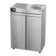 Hoshizaki HXF2A-FS Healthcare Series Two-Section Freezer with 8 Wire Shelves, Double Stainless Steel Doors, 50.37 Cubic Feet - Top Left Angle