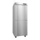 Hoshizaki HXHC1A-HS Healthcare Series Single-Section Warming Cabinet with 4 Wire Shelves, Stainless Steel Half Doors, 22.62 Cubic Feet - Left Angle View