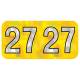 Arden Label HYYM-27-T4 PMA Holographic Yellow 2027 Year Labels - Size 3/4" H x 1 1/2" W