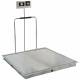 Detecto Solace In-Floor Dialysis Scale with Hand Rail - 48" x 48" Stainless Steel Platform