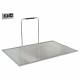 Detecto Solace In-Floor Dialysis Scale with Hand Rail - 72" x 48" Stainless Steel Platform