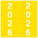 Arden Label IFYM-26-L5 IFC CL7100 Compatible IFYM Series 2026 Year Labels - Size 1 7/8" H x 1 7/8" W